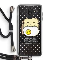 Sleep All Day: Samsung Galaxy J8 (2018) Transparant Hoesje met koord