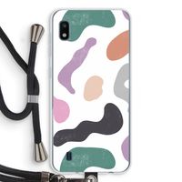 Memphis Shapes: Samsung Galaxy A10 Transparant Hoesje met koord