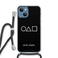 Squid Game: iPhone 13 mini Transparant Hoesje met koord