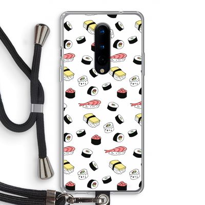 Sushi time: OnePlus 8 Transparant Hoesje met koord