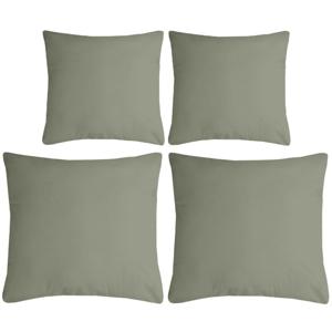 Stof Textile sierkussen Nelson - 4x - groen - 2 formaten - polyester