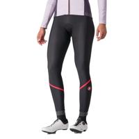 Castelli Velocissima Thermal fietsbroek lang black/hibiscus dames S