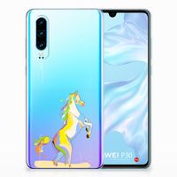 Huawei P30 Telefoonhoesje met Naam Horse Color - thumbnail