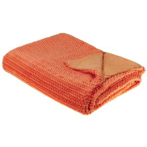 Beliani BJAS - Plaid-Oranje-Polyester