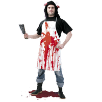 Schort met bloed halloween horror kostuum - thumbnail