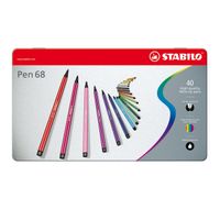 Stabilo Pen 68 in Metalen Doos, 40kl. - thumbnail