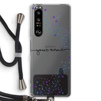 Sterren: Sony Xperia 1 III Transparant Hoesje met koord