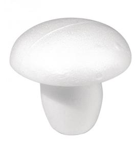 Rayher hobby DIY piepschuim paddestoel - 13 cm - wit - Knutselen - materialen