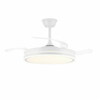 Plafondventilator CristalRecord EVO RETRAC Transparant 72 W