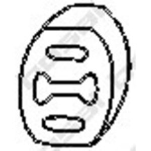 Aanslagrubber, demper 255022