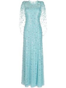 Jenny Packham robe Nettie à ornements - Bleu