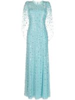 Jenny Packham robe Nettie à ornements - Bleu