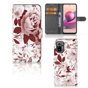 Hoesje Xiaomi Redmi Note 10S | 10 4G | Poco M5s Watercolor Flowers