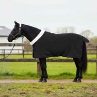 VidaXL Paardendeken zwart 165 cm polar fleece