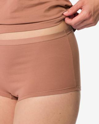 HEMA Damesboxer perfect comfort katoen lichtbruin (lichtbruin)