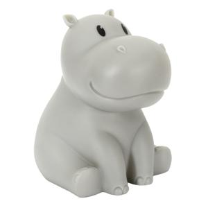 Home Deco Kids Nachtlampje Led - nijlpaard - RGB kleuren - wit - 16 cm