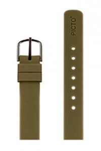 Horlogeband Picto 3012 ARMY GREEN Silicoon Groen 12mm