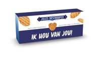 Jules Destrooper Natuurboterwafels - "Ik hou van jou! / Je t'aime!" -
