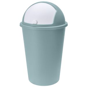 Vuilnisbak/afvalbak/prullenbak groen met deksel 50 liter