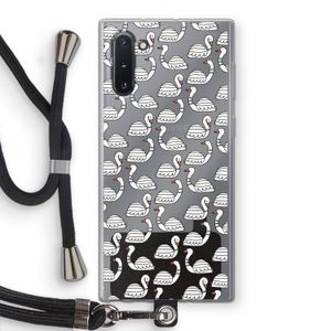Zwanen: Samsung Galaxy Note 10 Transparant Hoesje met koord