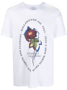 Ballantyne t-shirt en coton à imprimé graphique - Blanc