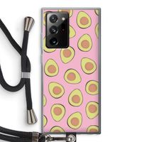 Dancing avocados: Samsung Galaxy Note 20 Ultra / Note 20 Ultra 5G Transparant Hoesje met koord