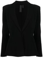 Norma Kamali blazer à simple boutonnage - Noir