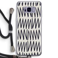 Marrakech Zigzag: Samsung Galaxy S8 Plus Transparant Hoesje met koord