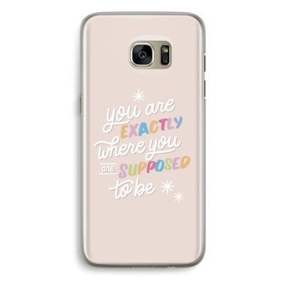 Right Place: Samsung Galaxy S7 Edge Transparant Hoesje