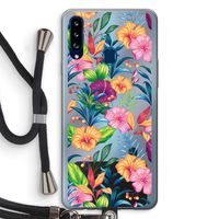 Tropisch 2: Samsung Galaxy A20s Transparant Hoesje met koord