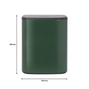 Brabantia Bo Touch Bin 2 x 30 L - Pine Green