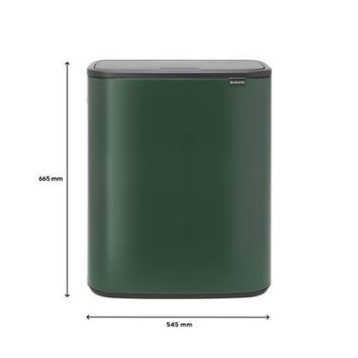 Brabantia Bo Touch Bin 2 x 30 L - Pine Green