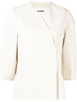 Jil Sander blouse cache-cœur à col v - Tons neutres