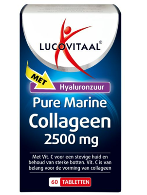 Lucovitaal Huid Collageen Pure Marine 2500mg 60Tabletten
