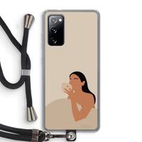 Fresh coffee: Samsung Galaxy S20 FE / S20 FE 5G Transparant Hoesje met koord