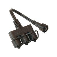 Kabelverdeler - 3-Poorts - Junctionbox - 12V - IP44 Waterdicht - Zwart
