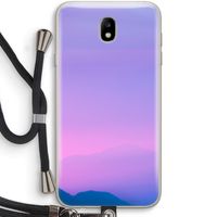 Sunset pastel: Samsung Galaxy J7 (2017) Transparant Hoesje met koord