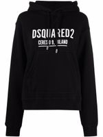 DSQUARED2 hoodie à logo imprimé - Noir