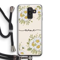 Daisies: Samsung Galaxy J8 (2018) Transparant Hoesje met koord