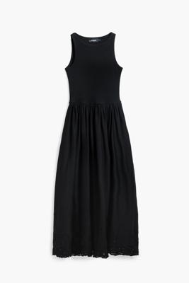 Gecombineerde midi-jurk - BLACK - XL