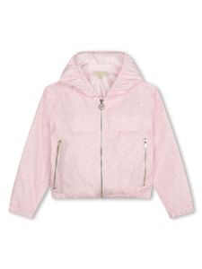 Michael Kors Kids veste zippée à motif monogrammé - Rose