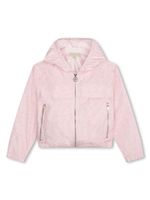 Michael Kors Kids veste zippée à motif monogrammé - Rose - thumbnail