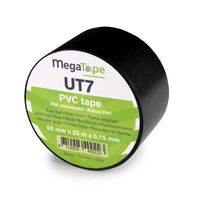 Megatape UT7 PVC tape 50mm 33m zwart