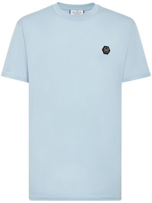 Philipp Plein t-shirt en coton à logo imprimé - Bleu