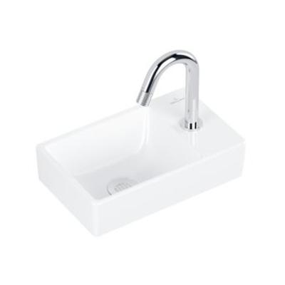 Villeroy & Boch Avento fonteinset - 36x22x11cm - kraangat rechts - chromen fonteinkraan - glans wit 4300s101