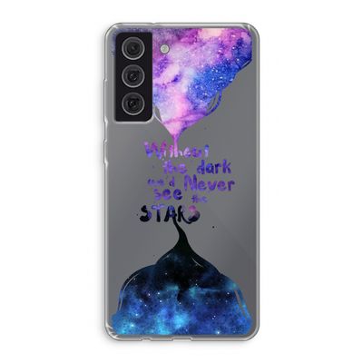 Stars quote: Samsung Galaxy S21 FE Transparant Hoesje