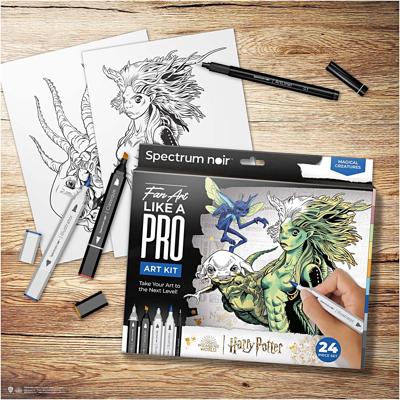 Creativ Company Hobbyset illustratie, harry potter: magische wezens , diverse kleuren, 1 doos