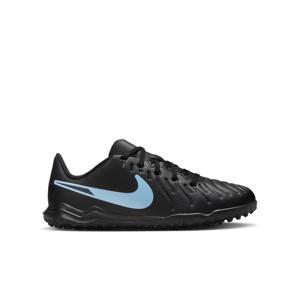 Nike Tiempo Legend 10 Club Turf Voetbalschoenen (TF) Kids Zwart Lichtblauw
