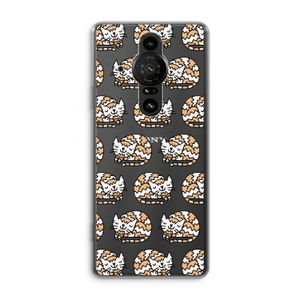 Slapende poes: Sony Xperia Pro-I Transparant Hoesje