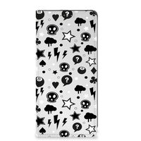 Mobiel BookCase Google Pixel 7A Silver Punk - thumbnail